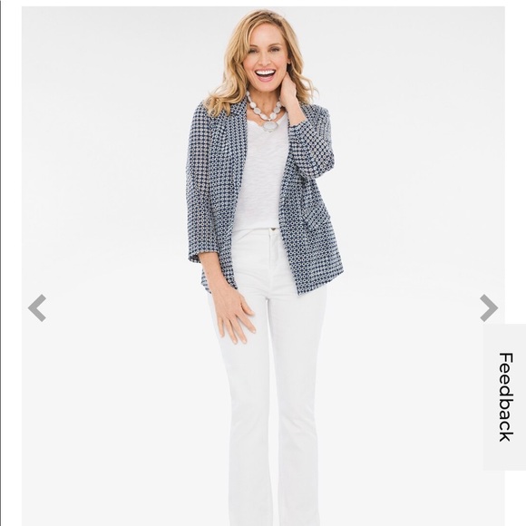CHICO’S| Eyelet Blazer - Picture 3 of 11